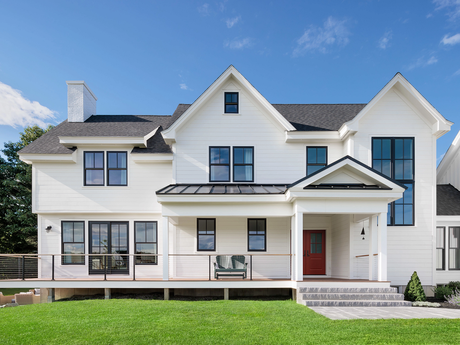 Exterior of black windows by Renewal by Andersen