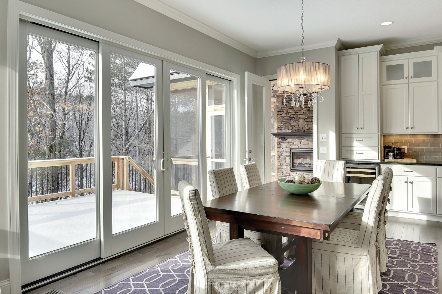 These beautiful exterior doors come in contemporary and traditional profiles, and are available in several styles, including traditional French doors and sliding patio doors